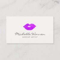 Dicke Lila Lippen Wasserfarbe Makeup Artist