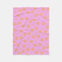 Dicke Lila Orange Tropical Floral Botanical