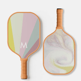 Dicke Limone Aquamarine Sorbet Monogram Moderne Pe Pickleball Schläger