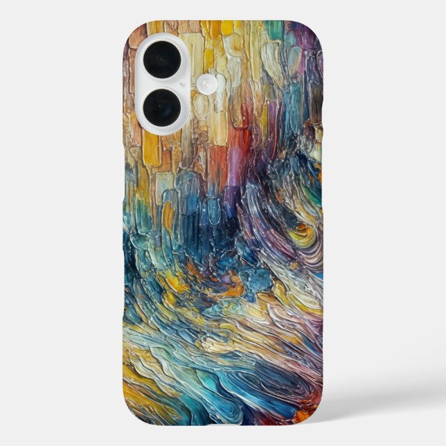 Dicke Malerei-Textur Abstrakt Case-Mate iPhone Hülle (Rückseite)