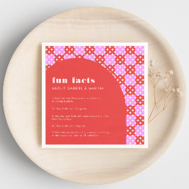 Dicke Mod Fun Fakten aus dem Mittleren Jahrhundert Serviette