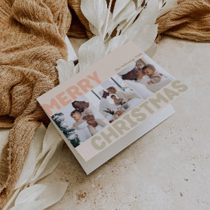 Dicke moderne Koralle Frohe Weihnachten geflogen 3