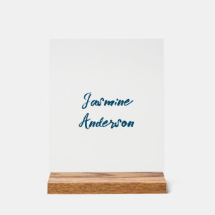 Dicke moderne Minimalistische Ozeanfarbe Acrylschild