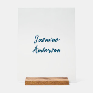 Dicke moderne Minimalistische Ozeanfarbe Acrylschild