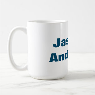 Dicke moderne Minimalistische Ozeanfarbe Kaffeetasse