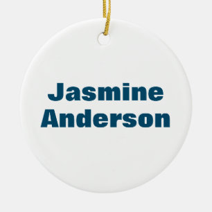 Dicke moderne Minimalistische Ozeanfarbe Keramik Ornament