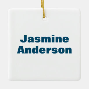 Dicke moderne Minimalistische Ozeanfarbe Keramikornament