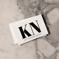 Dicke moderne Monogramm Beruflich Schwarz-weiß