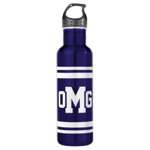 Dicke Monogramm Wasser Flasche Trinkflasche
