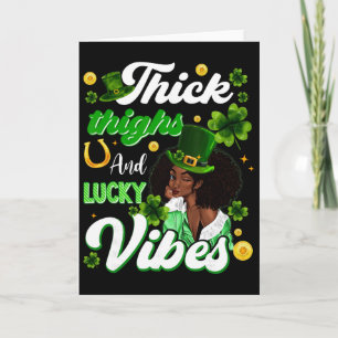 Dicke Oberschenkel Glückliche Vibes St. Patricks D Karte