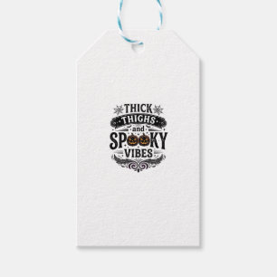 Dicke Oberschenkel Gruselige Vibes Halloween-Shirt Geschenkanhänger