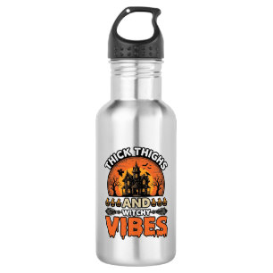 Dicke Oberschenkel Hexen-Vibes Halloween-Shirt-Des Edelstahlflasche