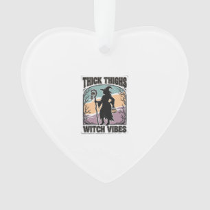 Dicke Oberschenkel Hexen Vibes Vintage Halloween T Ornament