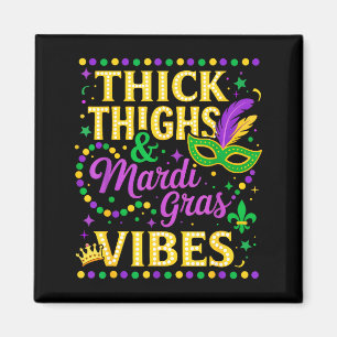 Dicke Oberschenkel Mardi Gras Stimmung Fleur De Li Magnet