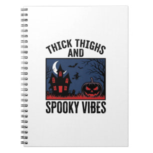 Dicke Oberschenkel Und Gruselige Vibes Halloween-S Notizblock