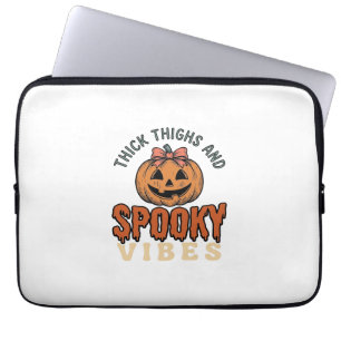 Dicke Oberschenkel Und Gruselige Vibes Kürbis Hall Laptopschutzhülle