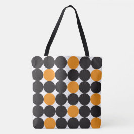 Dicke Orange Black Dots Geometrisches Muster
