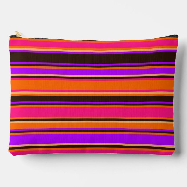 Dicke Orange, Magenta und Lila gestrichener Beutel (Vorderseite)