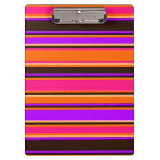 Dicke Orange, Magenta und Lila Zwischenablage Klemmbrett