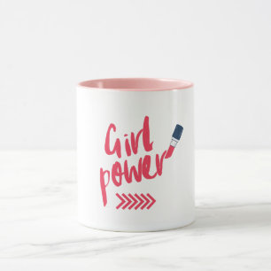 Dicke Pink Girl Power Tasse