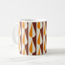 Dicke Retrowasser-Tropfenorange Kaffeetasse