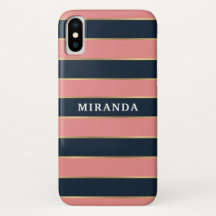 Dicke rosa blaue Streifen Muster