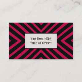 Dicke rosa geometrische Visitenkarte