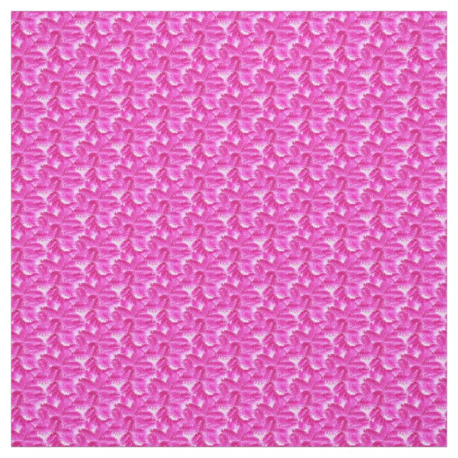 Dicke rosa Spruce Comed Cotton Stoff (Muster)