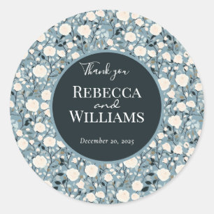 Dicke Rose Floral Wedding Sticker