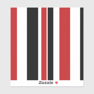 Dicke rote schwarze Streifen kundenspezifisch gesc Aufkleber