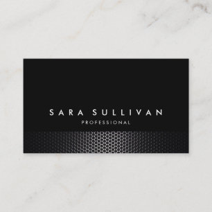 Dicke Schwarz-Dunkel-Metal-Netting-Textur Business Visitenkarte