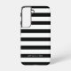 Dicke, schwarz und weiß gestreifte Muster Samsung Galaxy Hülle (Back)