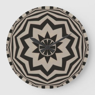 Dicke, schwarz und weiß Uhr