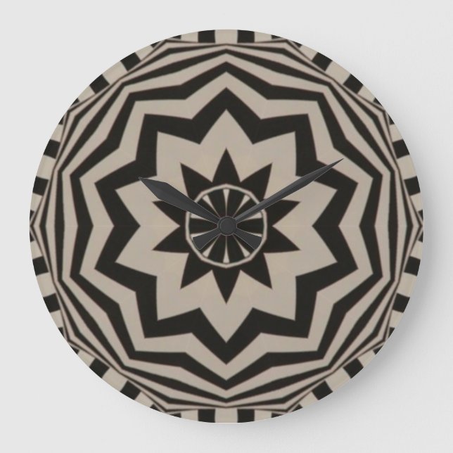 Dicke, schwarz und weiß Uhr (Vorderseite)