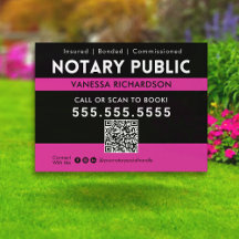 Dicke Schwarzweißrosa Notary Marketing QR Code Yar