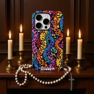 Dicke Streifen: Leopard-Druckabstraktion iPhone 16 Pro Hülle