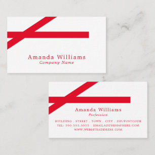 Dicke Streifen, Minimalistisch Visitenkarte