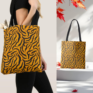 Dicke Tiger Streifen Muster in Orange und Schwarz