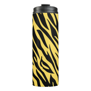 Dicke Tiger Strip Muster Travel Mug - Wildgelb Thermosbecher