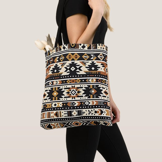Dicke Tribal Geometric Tote Bag (Von Nahem)