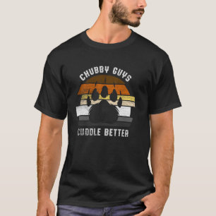 Dicke Typen kuscheln besser Lustiger Schwuler Bäre T-Shirt