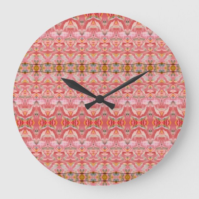 Dicke Uhr mit Aquamarin und rot (Vorderseite)