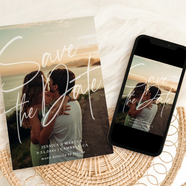 Dicke und moderne Schrift Save The Date (Von Creator hochgeladen)