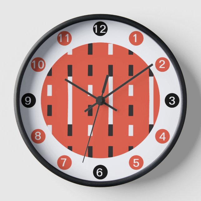 Dicke und moderne Stilelemente Schwarz, Weiß, Kors Uhr (Vorderseite)