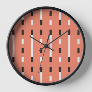 Dicke und moderne Stilelemente Schwarz, Weiß, Oran Uhr