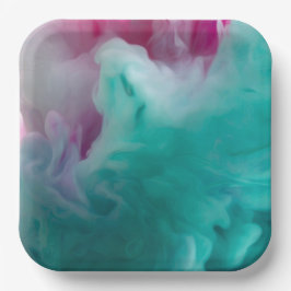 Dicke und schöne 9" Quadratpapierplatte Pappteller