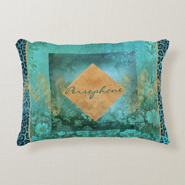 Dicke veridische Aquarellfarbe Dekokissen (Vorderseite)