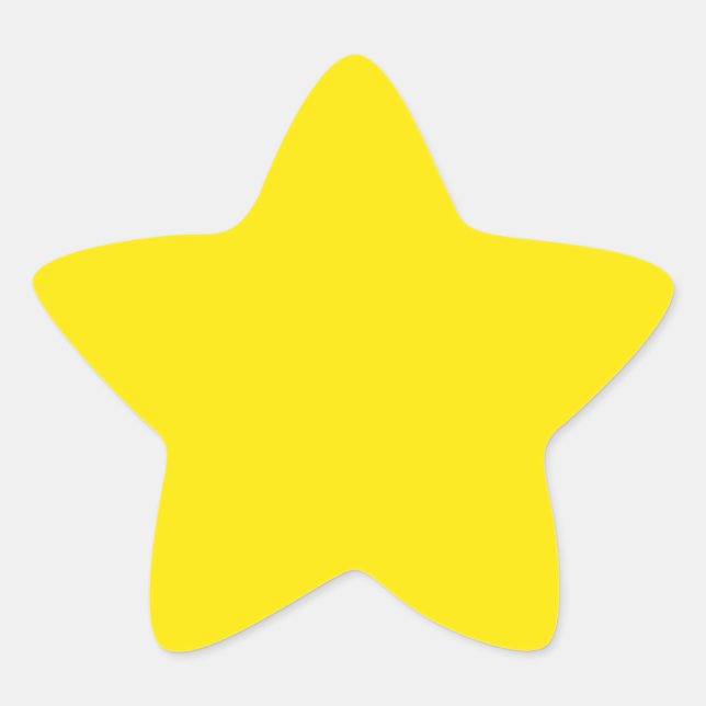 Dicke Yellow Background Star Sticker (Vorderseite)