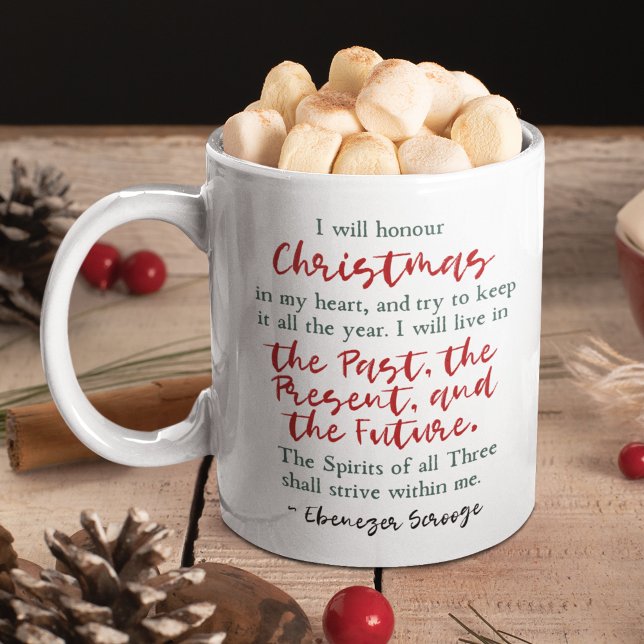 Dickens a Christmas Carol Scrooge Quote Viktoriani Kaffeetasse (Von Creator hochgeladen)