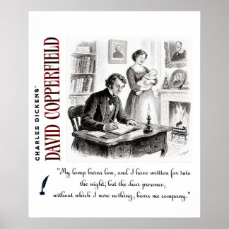 Dickens 'David Copperfield-Kunstzitat über Agnes Poster
